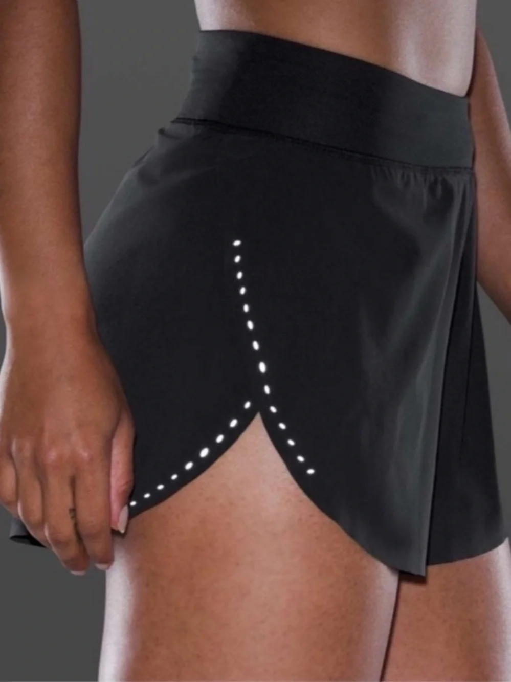 Lululemon Find Your Pace High Rise Lined Shorts Black 3” Sz 4